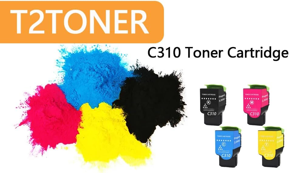 C310 C315 Toner Cartridge Remanufactured 006R04356 006R04357 006R04358 006R04359 Replacement for C310 C315 Printer(4-Pack)