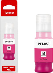 PFI-050 PFI050 Magenta Ink Tank Remanufactured PFI-050M 5700C001 Pigment Ink Tank 70ML Replacement for imagePROGRAF TC-20 Printer Ink Bottle.(1-Pack)