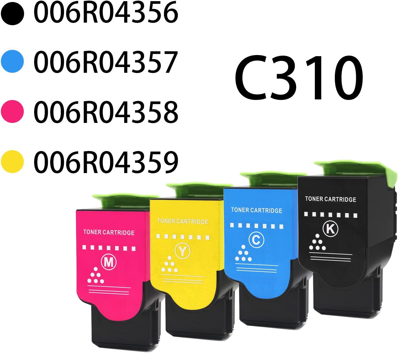 C310 C315 Remanufactured Toner Cartridge Black Cyan Magenta Yellow High Capacity Compatible for C310 C310DNI C310DNIM C315 C315DNI Printer