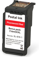 High Capacity SL-870-1 XXL Red Ink Cartridge Compatible SL870-1 SL8701 XXL Fluorescent Red Ink Replacement for The PB New SendPro Mailstation Postage Meter (CSD1) Machine (1pack)(16ml)