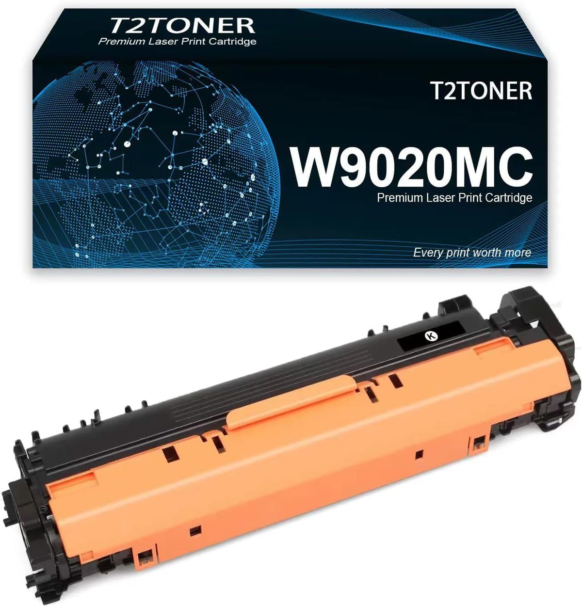 Remanufactured 1PK W9020 W9020MC Toner Cartridge Replacement for CLJ Managed E75245DN Printer (Black)