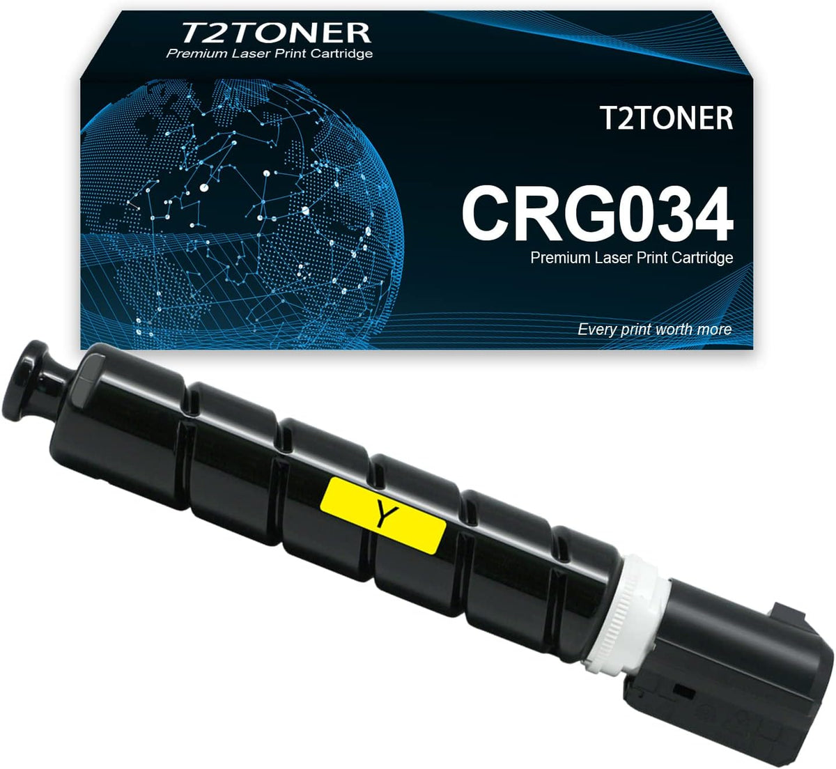 CRG034 Toner Cartridge Yellow Remanufactured High Yield (9451B001) Repalcement for Color ImageCLASS MF810Cdn ImageCLASS MF820Cdn Printers