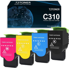 C310 C315 Toner Cartridge Remanufactured 006R04356 006R04357 006R04358 006R04359 Replacement for C310 C315 Printer(4-Pack)