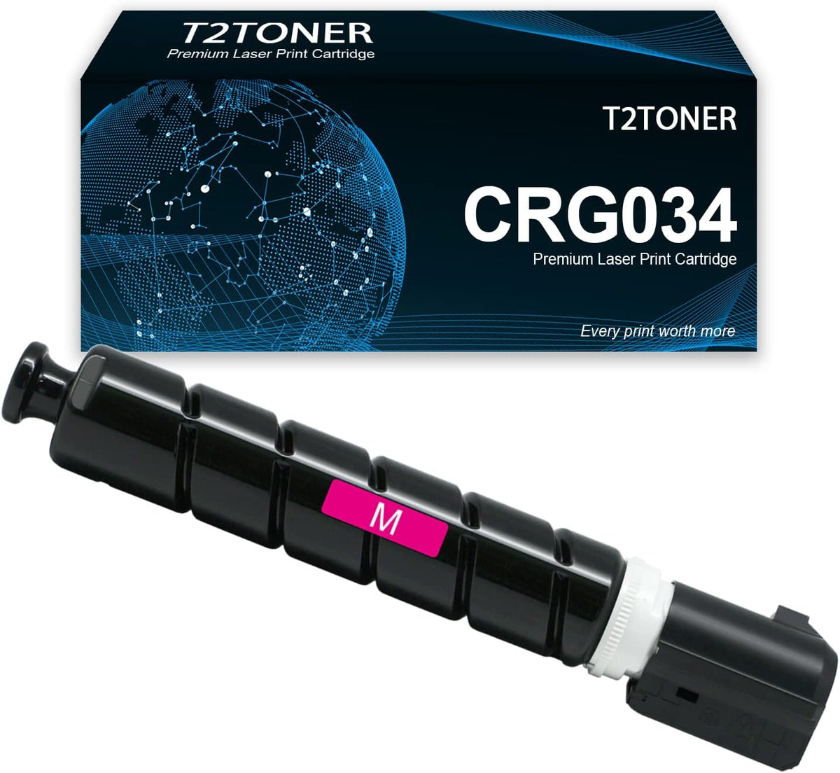 CRG034 Toner Cartridge Magenta High Yield Remanufactured (9452B001) Repalcement for Color ImageCLASS MF810Cdn ImageCLASS MF820Cdn Printers