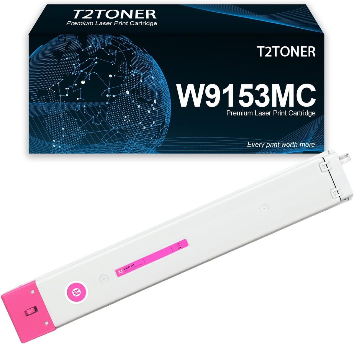 Remanufactured W9153MC Toner Cartridge Replacement for MEP E78625dn E78630dn E78635dn Printer 1Magenta (24,000 Pages)