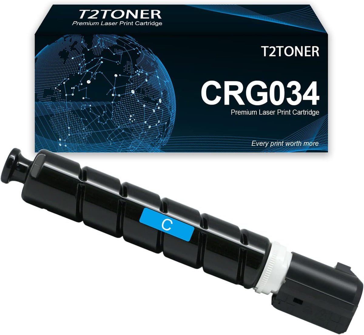 CRG034 Toner Cartridge Cyan High Yield Remanufactured (9453B001) Repalcement for Color ImageCLASS MF810Cdn ImageCLASS MF820Cdn Printers