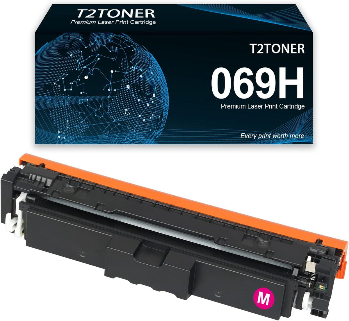 069H Toner Cartridge Remanufactured 069 High Yield Toner Cartridge Replacement for 5096C001 Toner Compatible for imageCLASS MF753Cdw MF751Cdw LBP674Cdw Printer (Magenta)